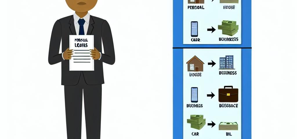 Differences between personal loans and business loans.