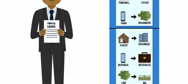 Differences between personal loans and business loans.